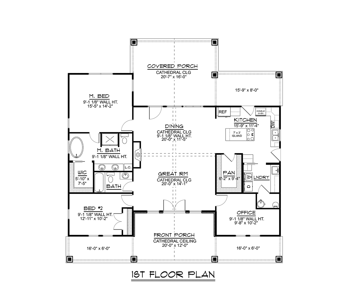 House Plan 43928 Level One