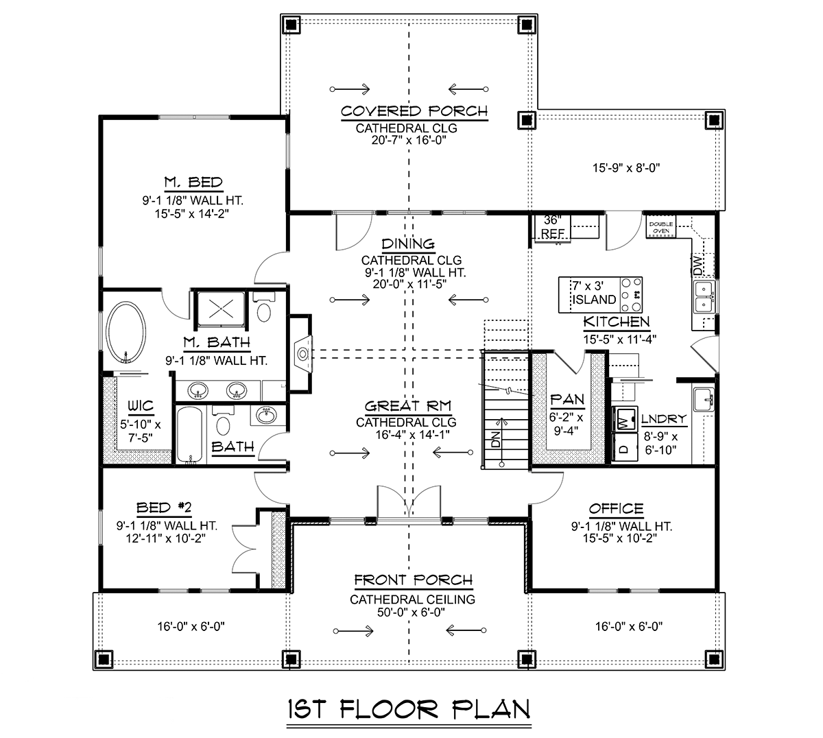 House Plan 43928 Alternate Level One