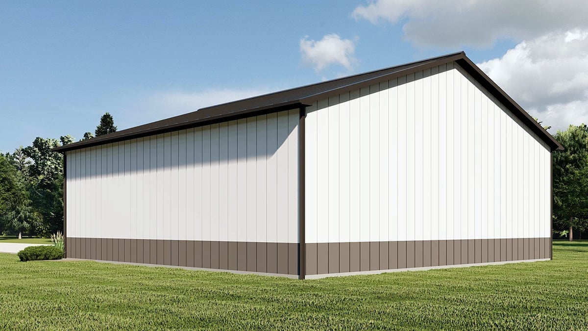Garage Plan 43935 - 2 Car Garage Rear Elevation
