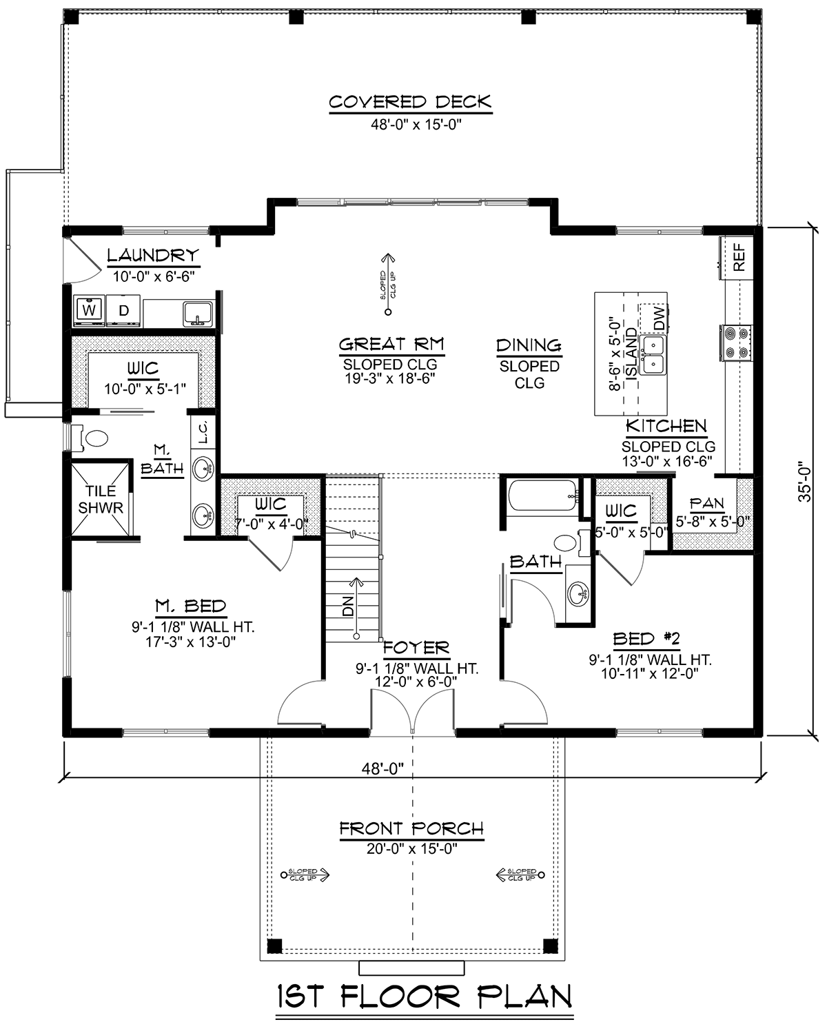 House Plan 43939 Level One