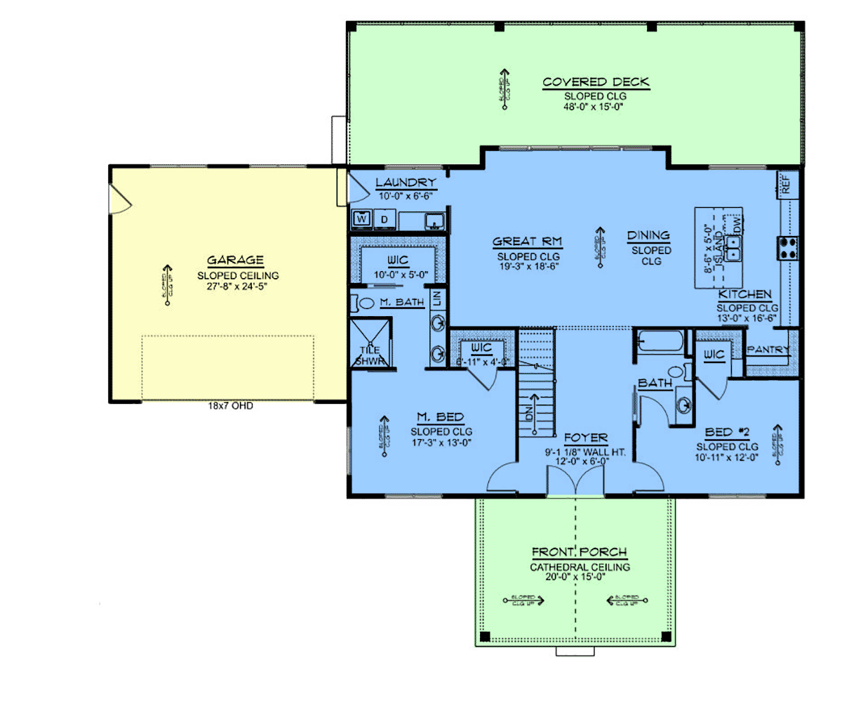 House Plan 43939 Alternate Level One