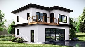Plan 43941 - 647 Square Feet