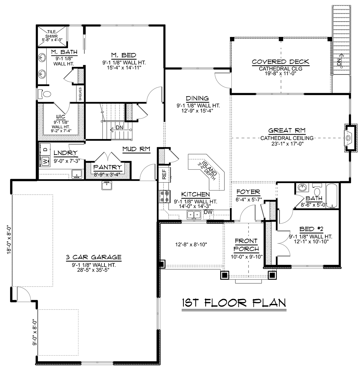 House Plan 43943 Level One