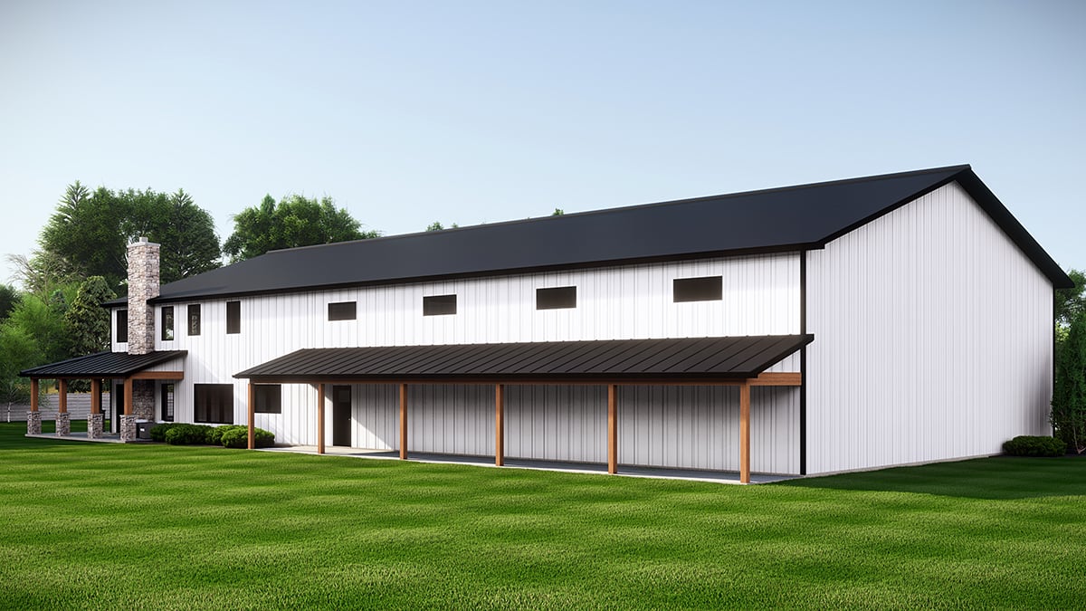 House Plan 43951 Rear Elevation