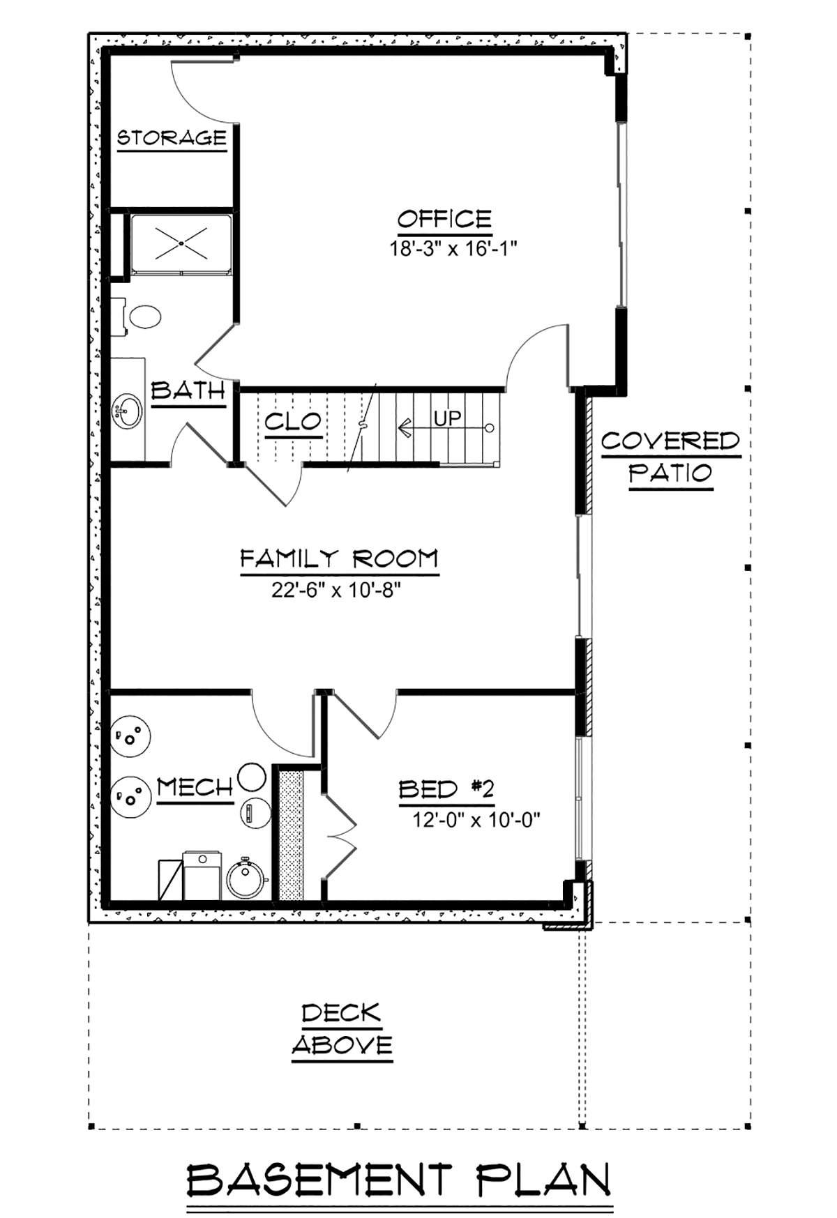 House Plan 43957 Lower Level