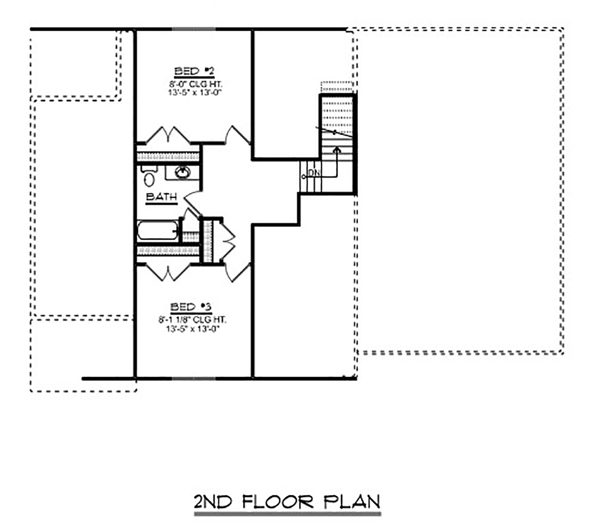 House Plan 43958 Level Two