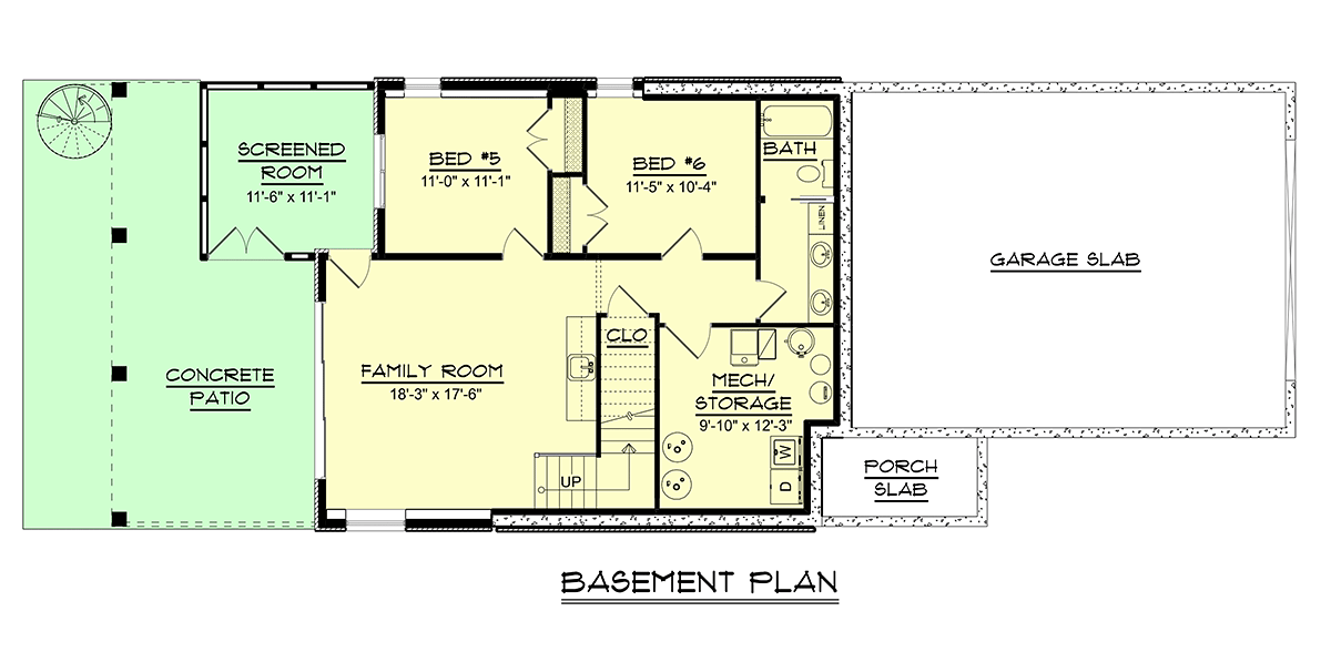 House Plan 43962 Lower Level