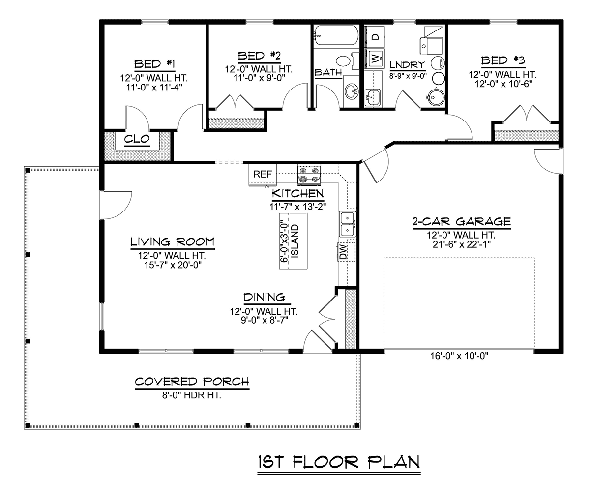 House Plan 43969 Level One