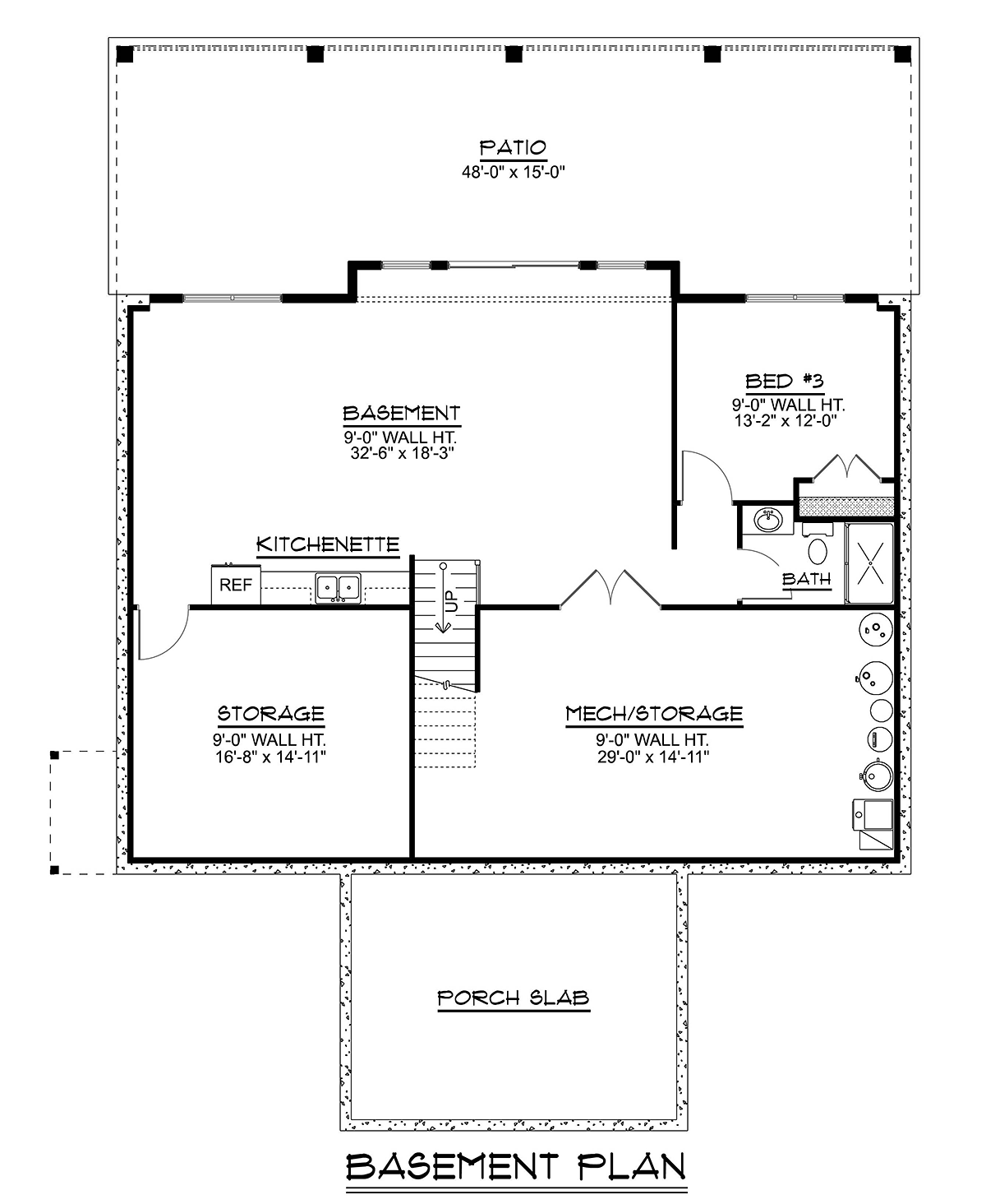 House Plan 43970 Lower Level