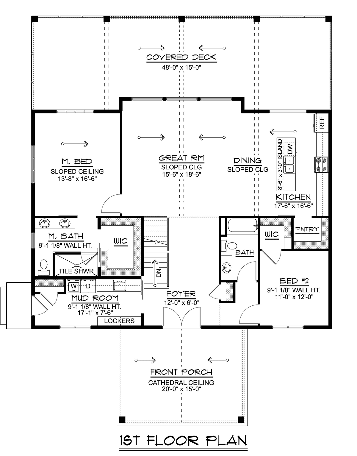 House Plan 43970 Level One