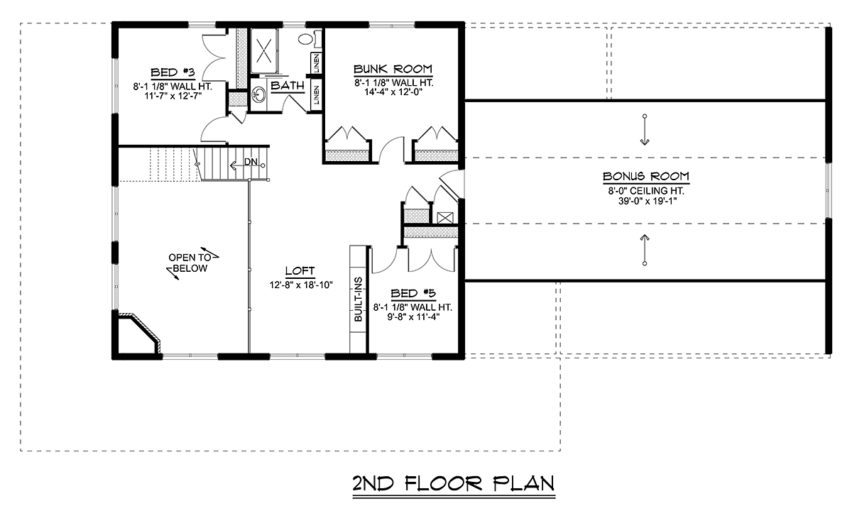House Plan 43971 Level Two