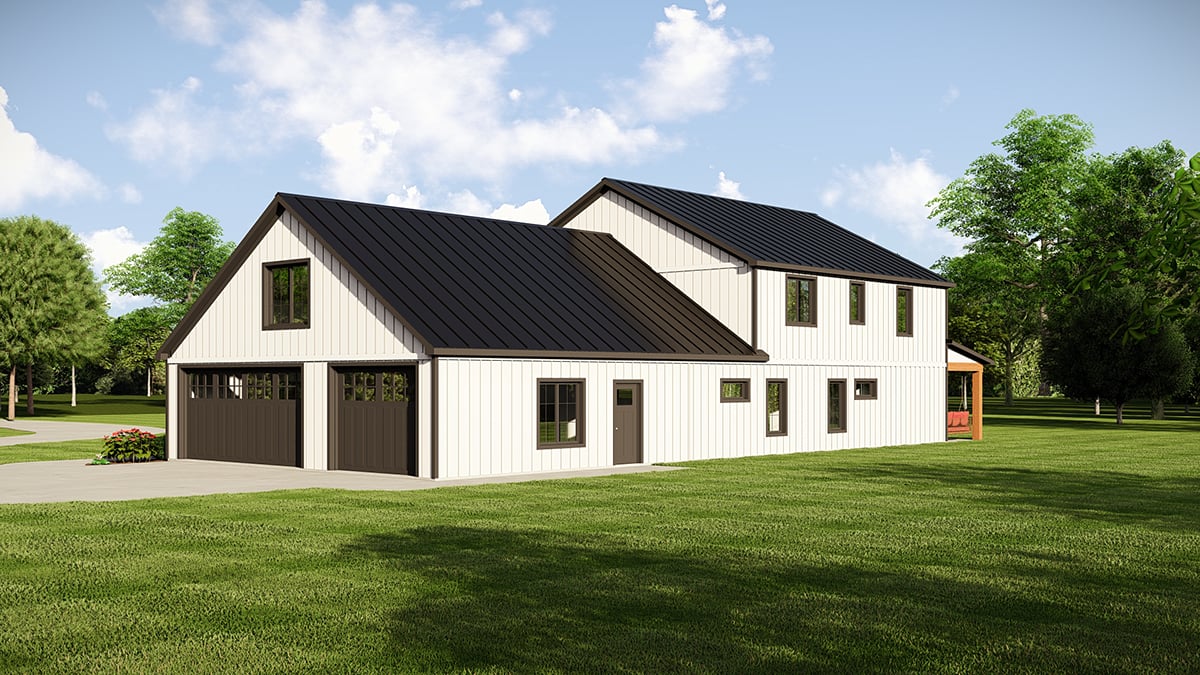 House Plan 43971 Rear Elevation