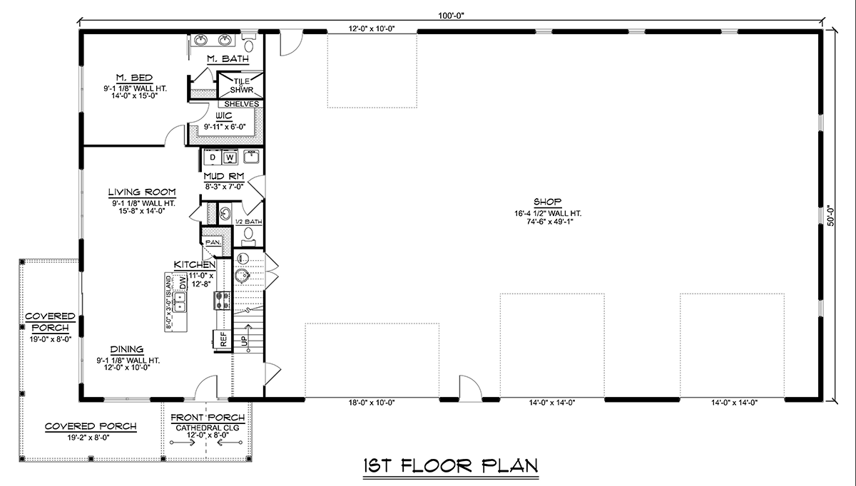 House Plan 43978 Level One