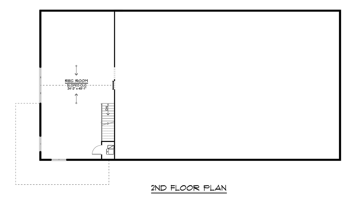 House Plan 43978 Level Two
