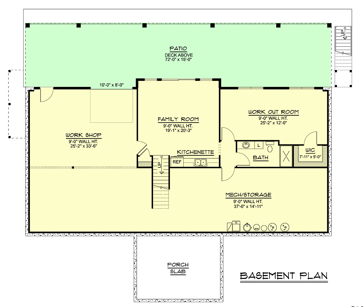 House Plan 43981 Lower Level