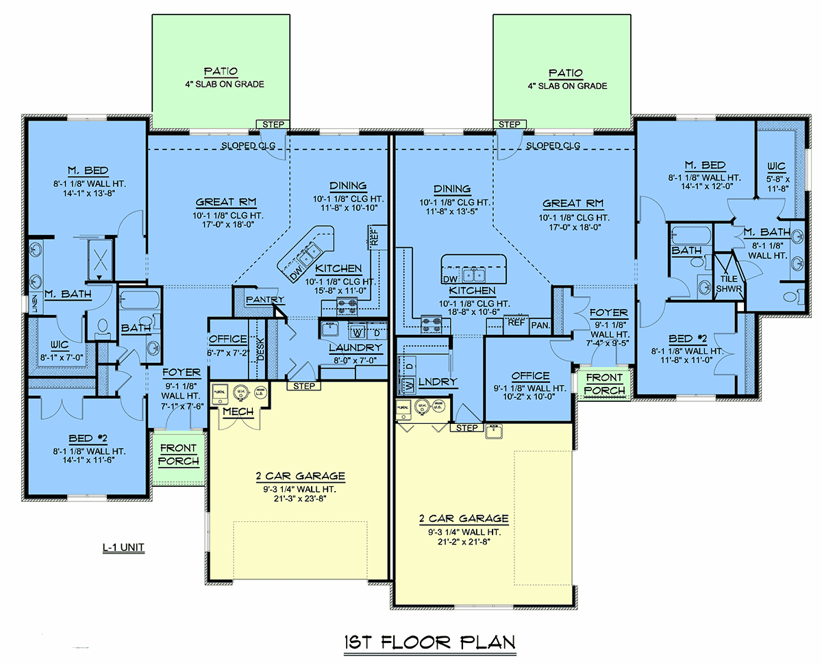 Multi-Family Plan 43984 Level One