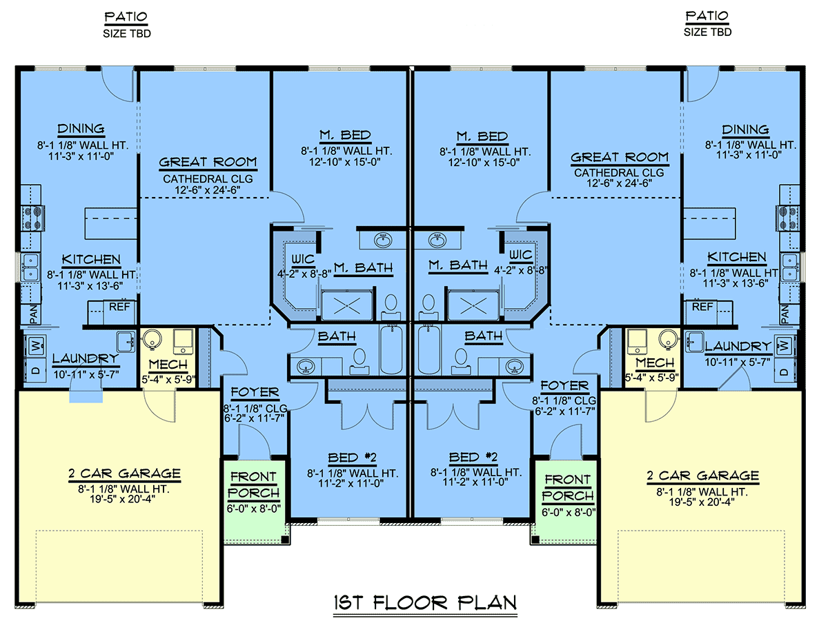 Multi-Family Plan 43985 Level One