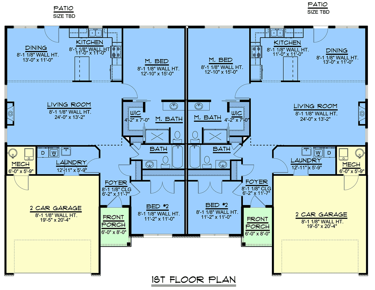 Multi-Family Plan 43986 Level One