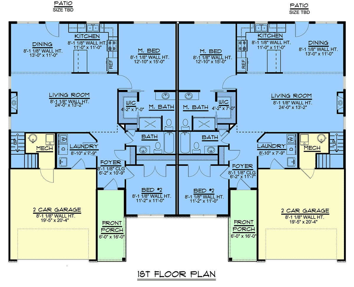 Multi-Family Plan 43987 Level One