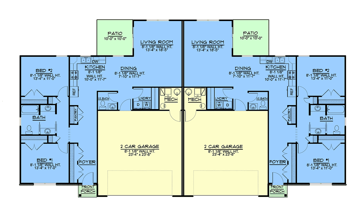 Multi-Family Plan 43988 Level One