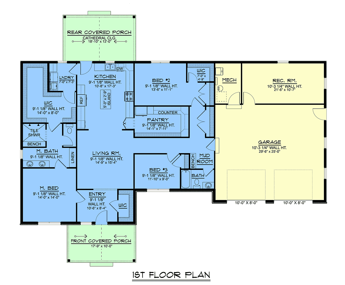 House Plan 43994 Level One