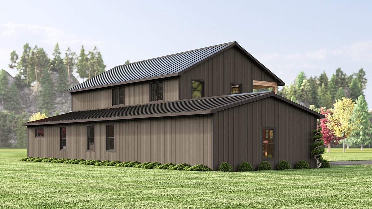 House Plan 43999 Rear Elevation