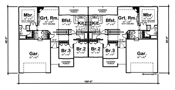 Multi-Family Plan 44062 Level One