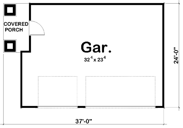 Garage Plan 44145 - 3 Car Garage Level One