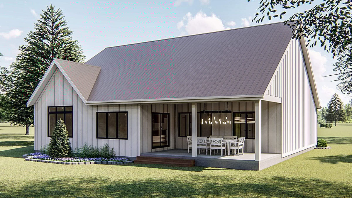 House Plan 44185 Rear Elevation