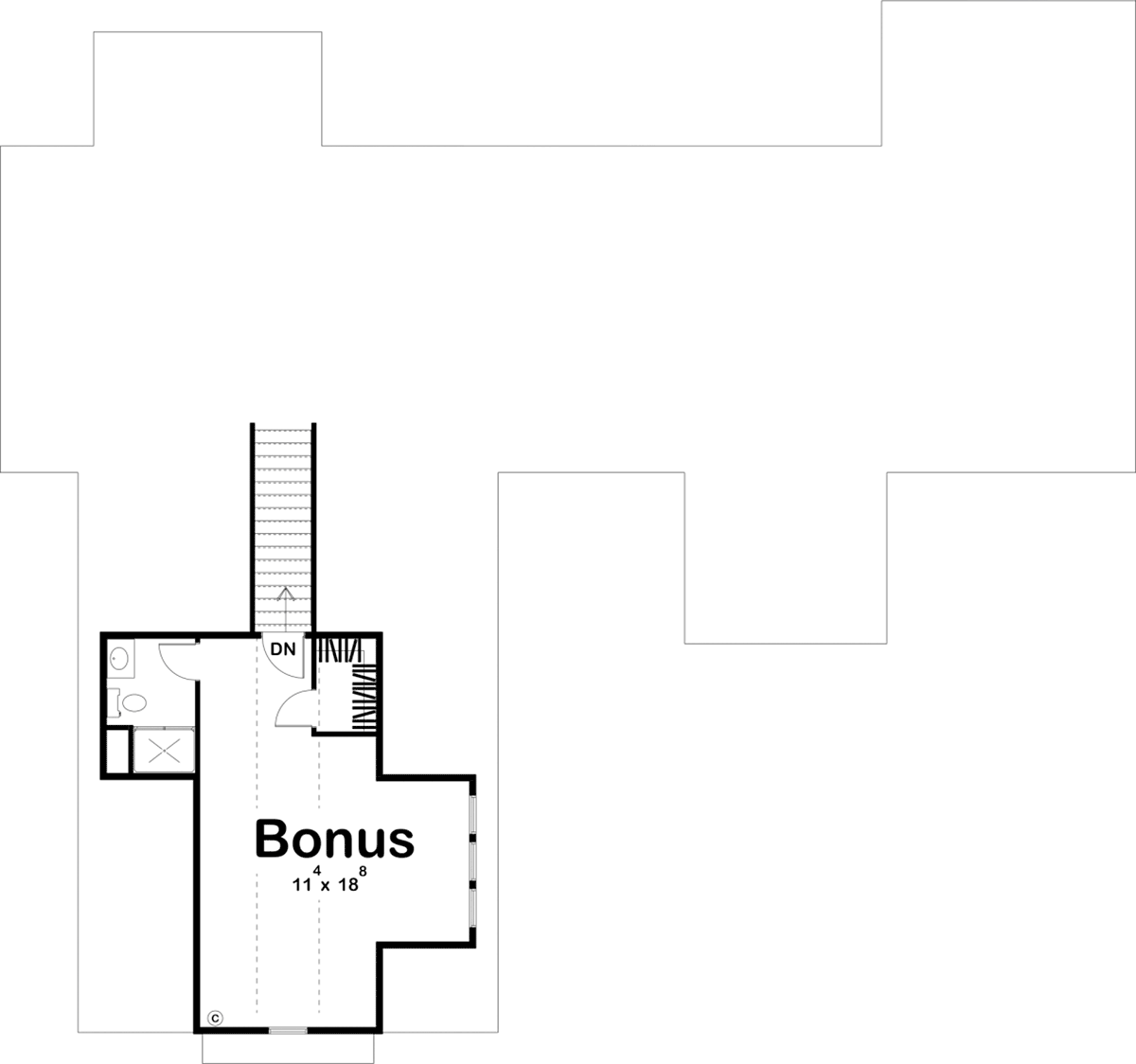 House Plan 44195 Level Two