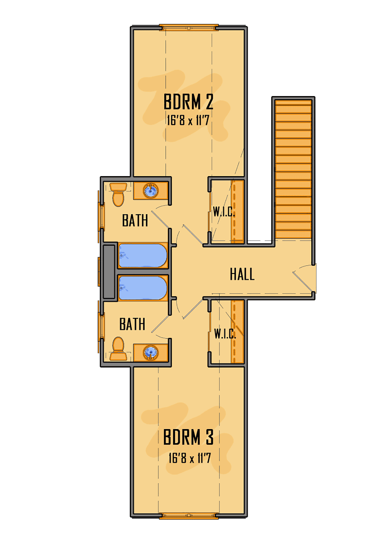 House Plan 44301 Level Two