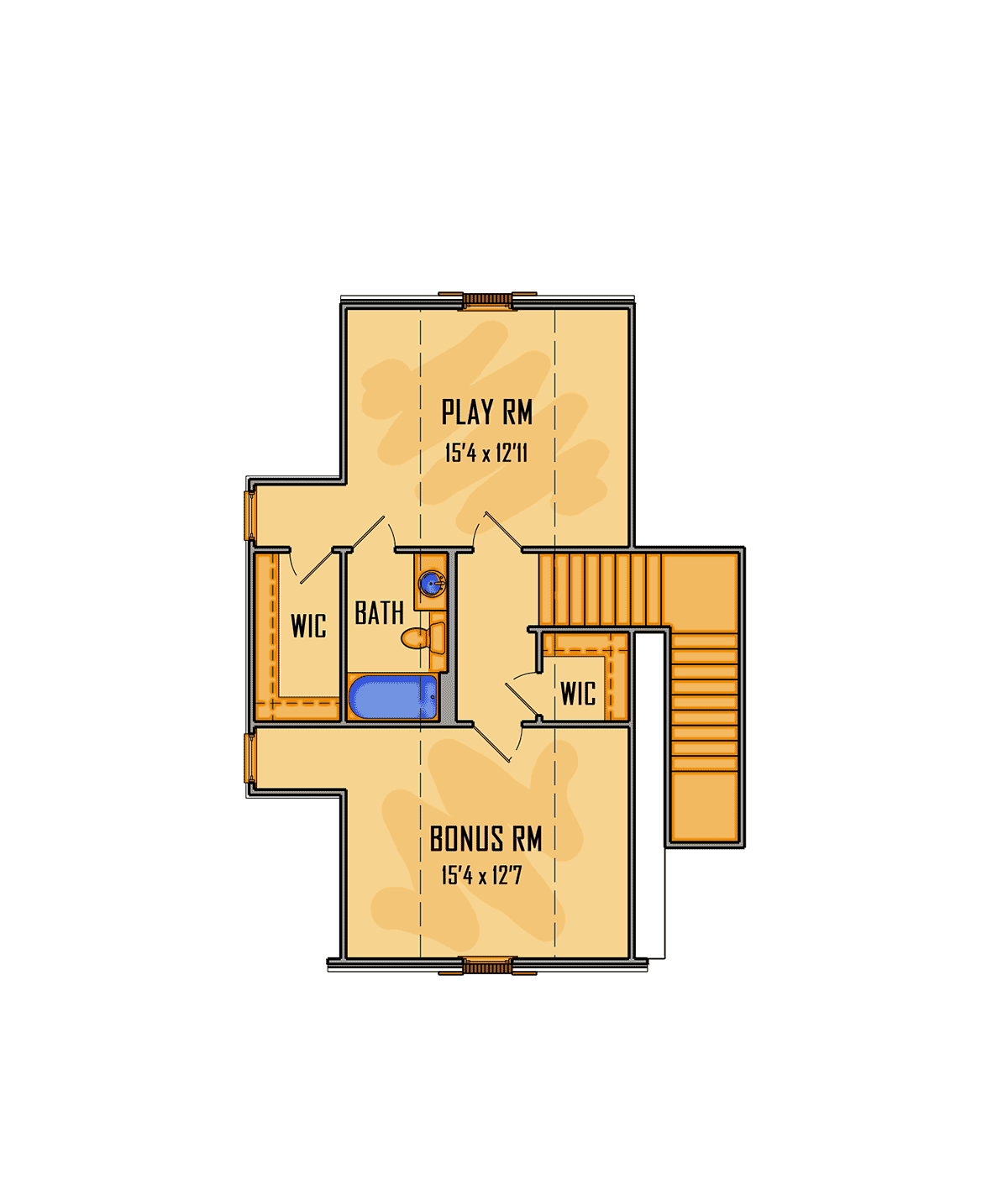 House Plan 44309 Level Two