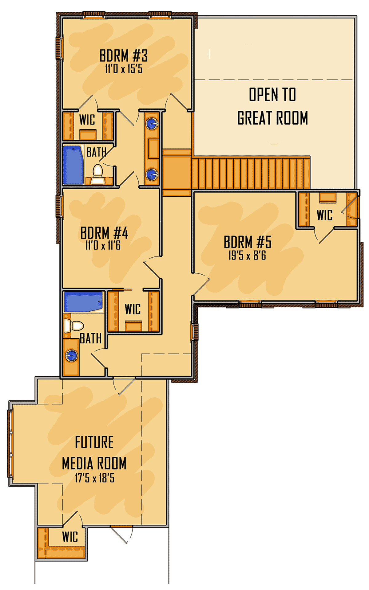 House Plan 44336 Level Two
