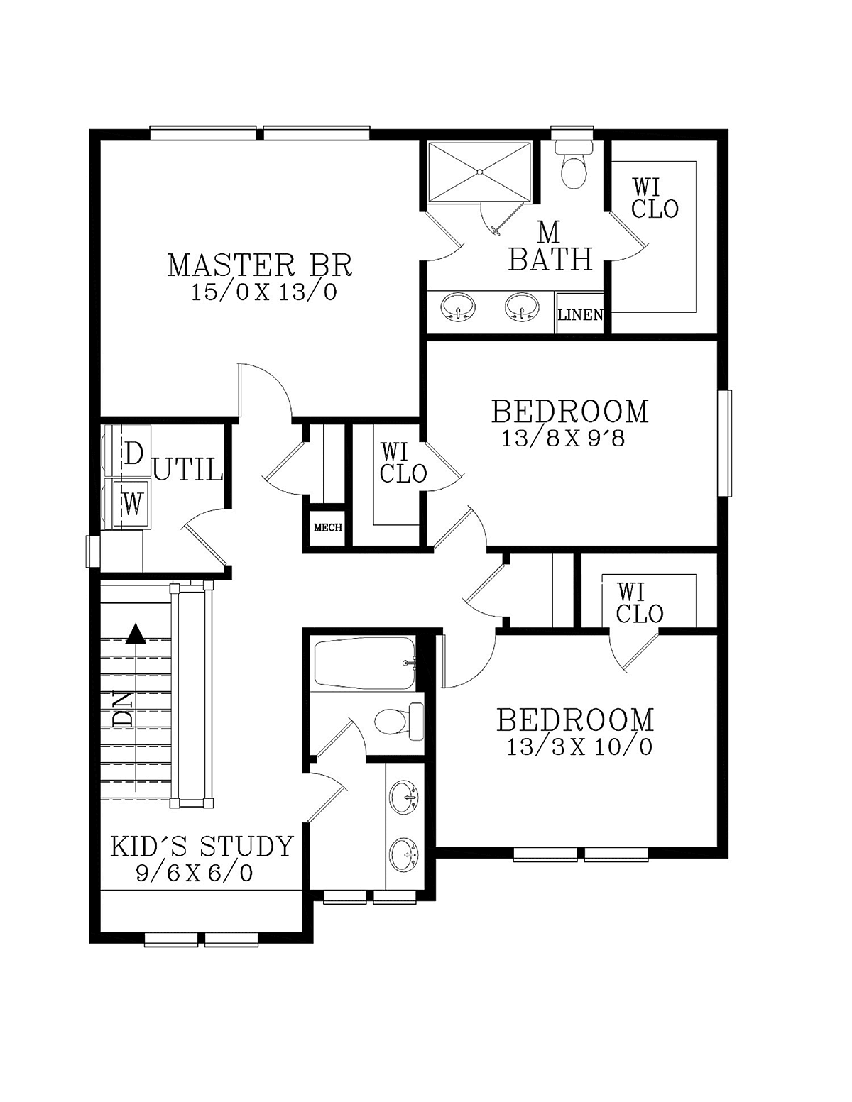 House Plan 44606 Level Two