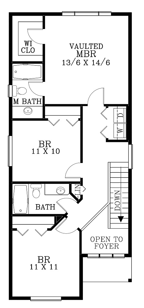 House Plan 44639 Level Two