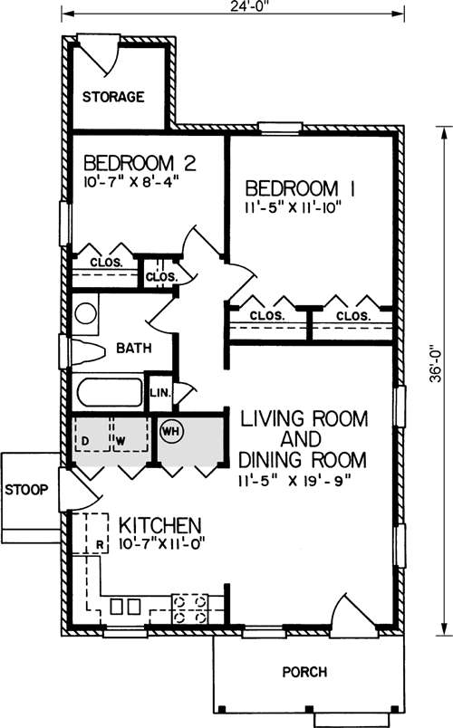 House Plan 45323 Level One