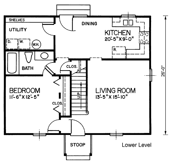 House Plan 45330 Level One