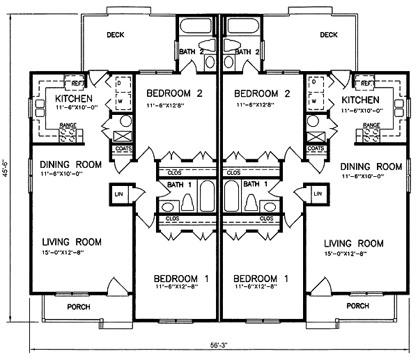 Plan 45360 | Traditional Style with 4 Bed, 4 Bath