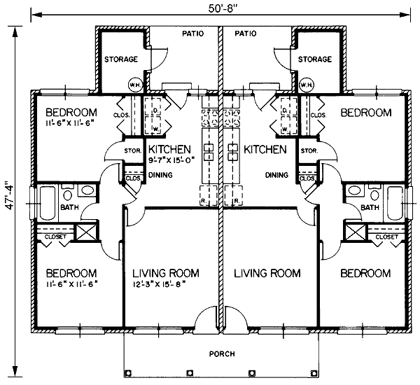 Multi-Family Plan 45487 Level One