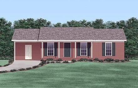 Plan 45507 - 1072 Square Feet