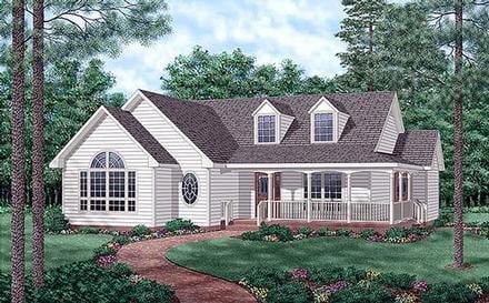 Plan 45509 - 1445 Square Feet