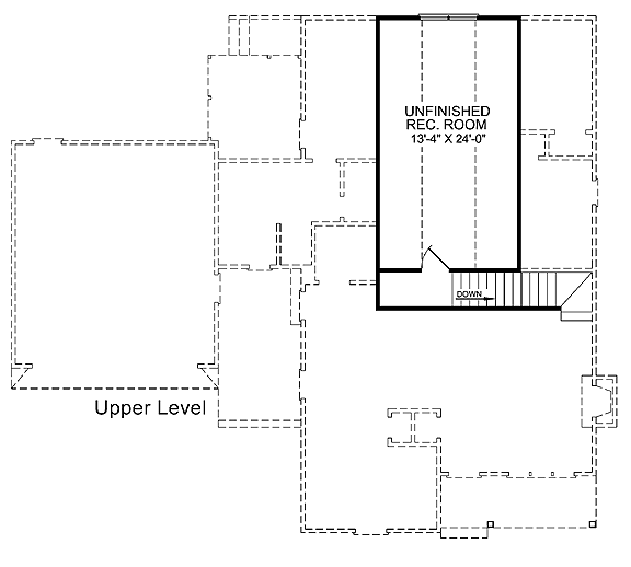 House Plan 45514 Level Two
