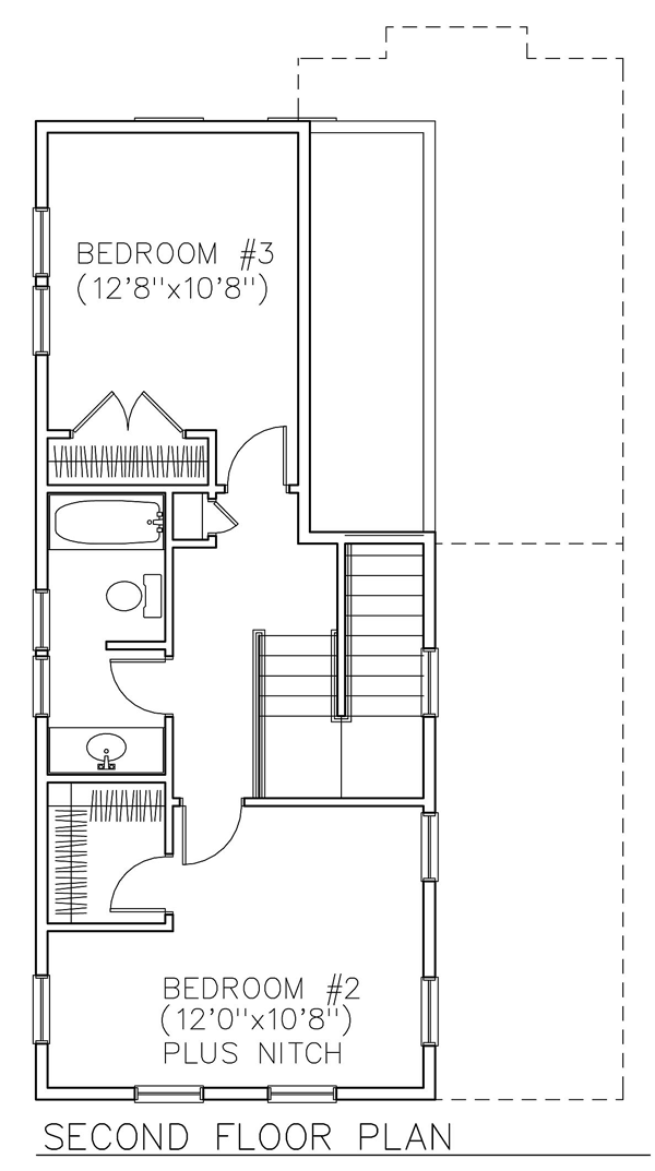 House Plan 45629 Level Two