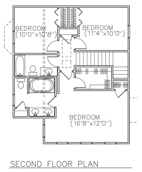 Plan 45640 Southern Style with 4 Bed, 4 Bath