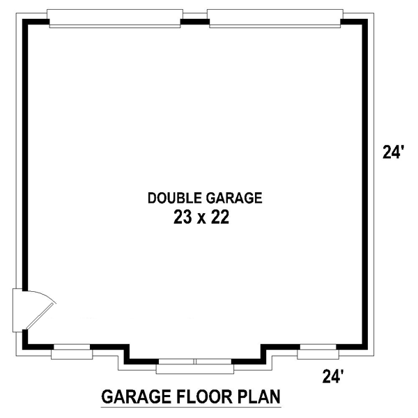 Garage Plan 45790 - 2 Car Garage Level One