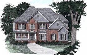 Plan 45846 - 3038 Square Feet
