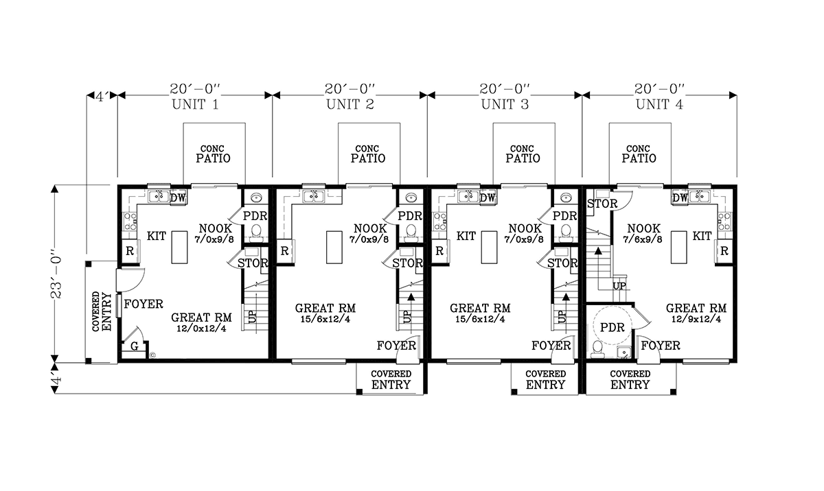 Multi-Family Plan 46295 Level One