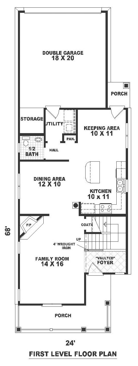 House Plan 46331 Level One