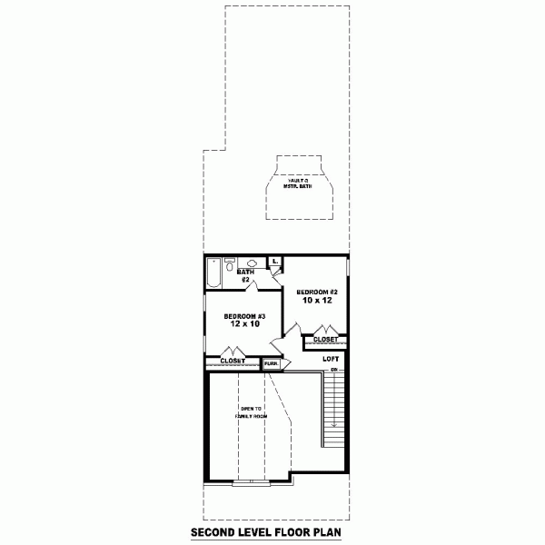 House Plan 46359 Level Two