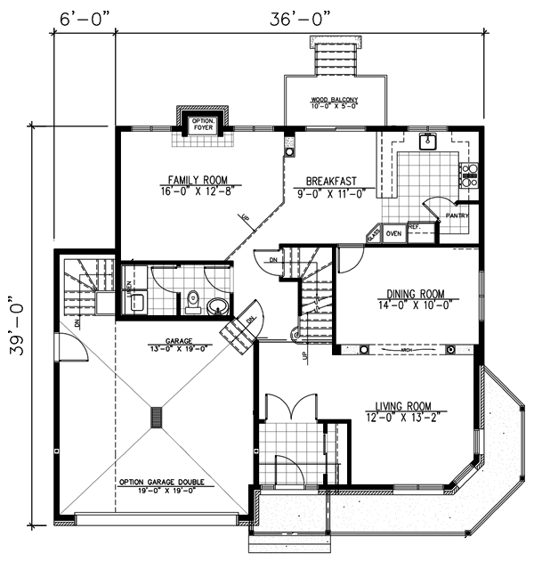 House Plan 48013 Level One